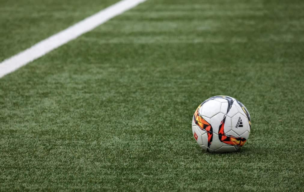Soccer ball on a field
