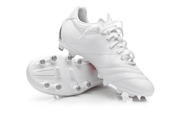 One boot is on top of another